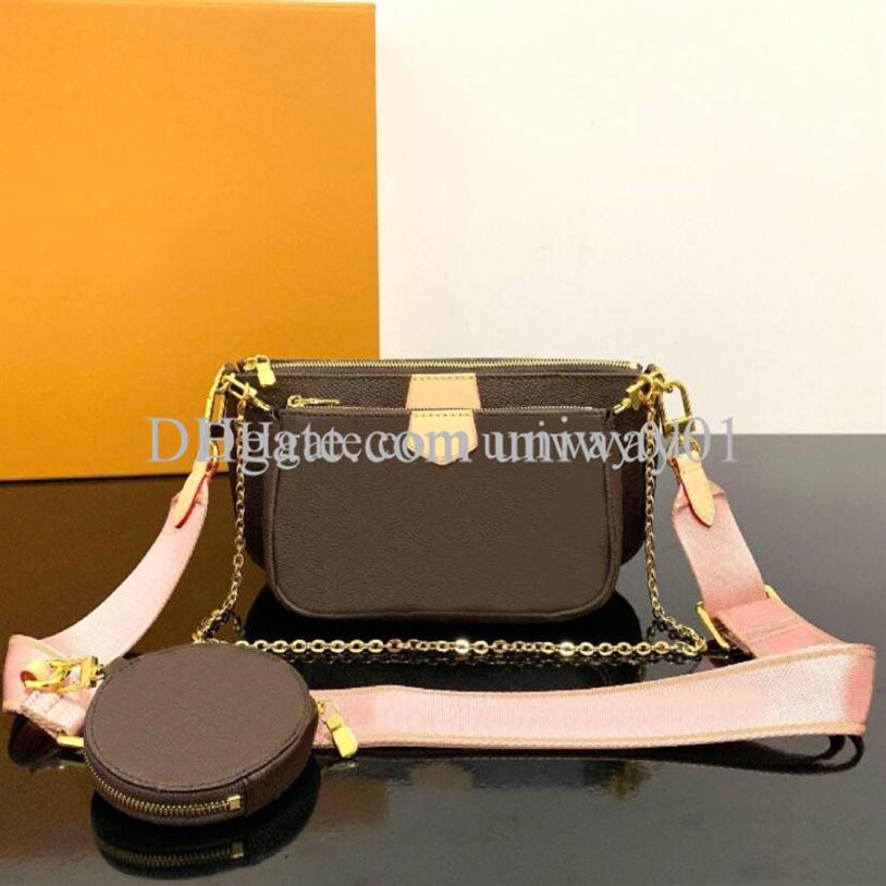 

Women Bag Handbag Original box Date code shoulder messenger serial number cross body woman clutch purse flower checkers grid274Y, With box