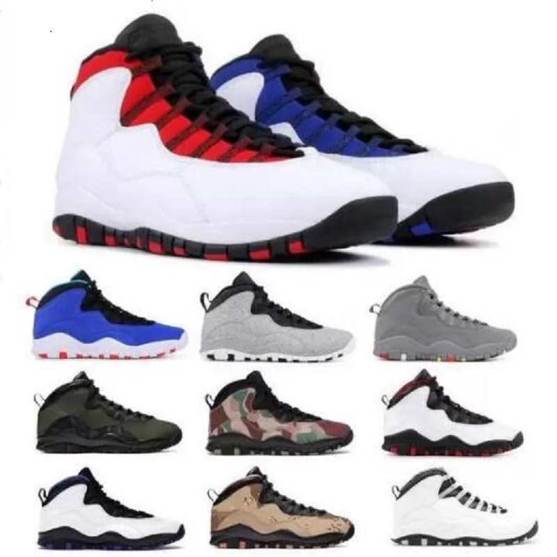 

Jumpman 10 10s Mens Basketball Shoes Shoe Designer Ember Glow Orlando Tinker Steel Grey Cement Fusion Red Chicago Seattle Desert Camo Sports Sneakers Trainers, # 37