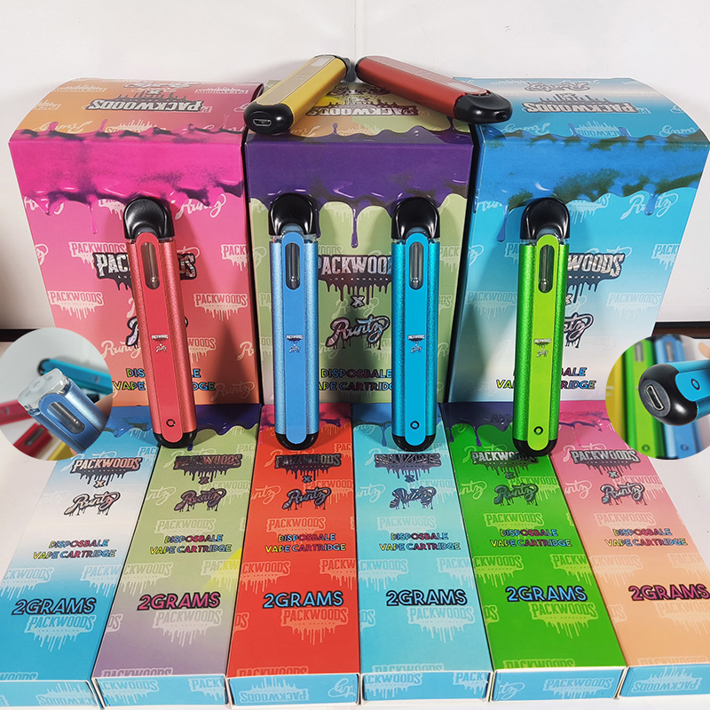 

packwoods bar disposable runtz bars pods device e cigarette kit single empty vape pen 2ml pod cart 350mah rechargeable battery thick oil vaporizer cake jeeter sauce, Mix