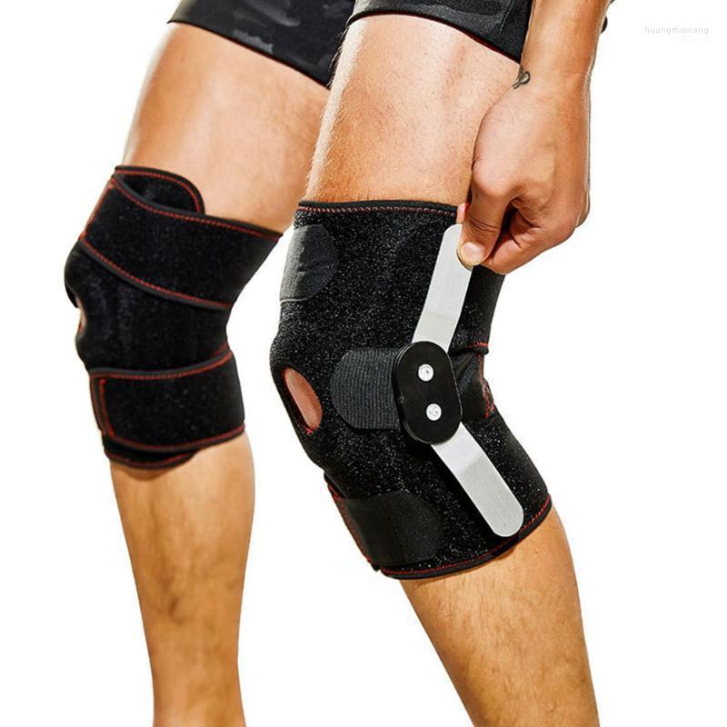 

Elbow & Knee Pads 1 Pair Meniscus Strong Support Running Protective Gear Elastic Foldable Rehabilitation Basketball Adjustable Straps, As pic