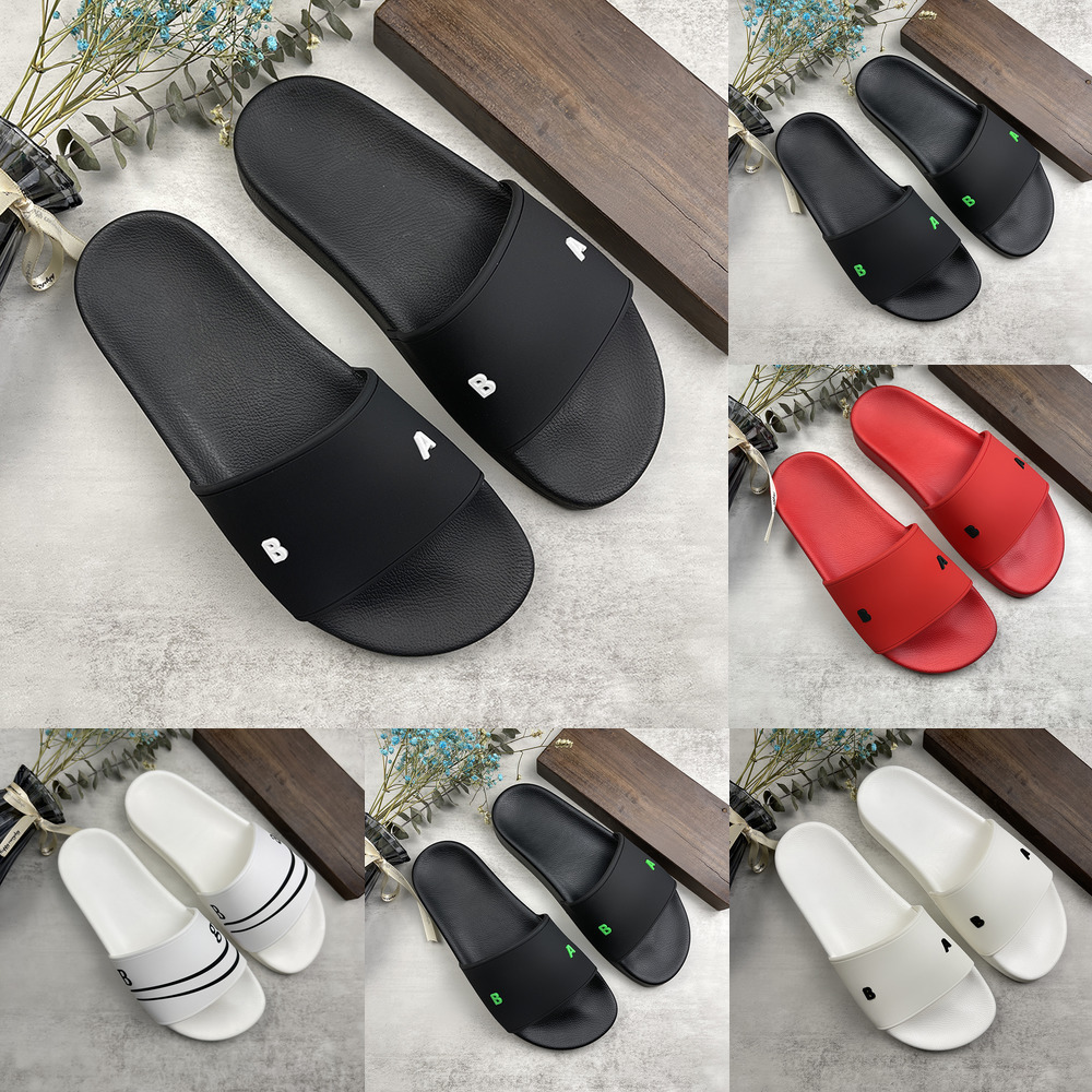 

Top Quality Men Women Slides Summer Slippers Beach Indoor Luxury Flat Sandals Flip Flop Spike Sandal Slipper With Box Size 36-46, 40