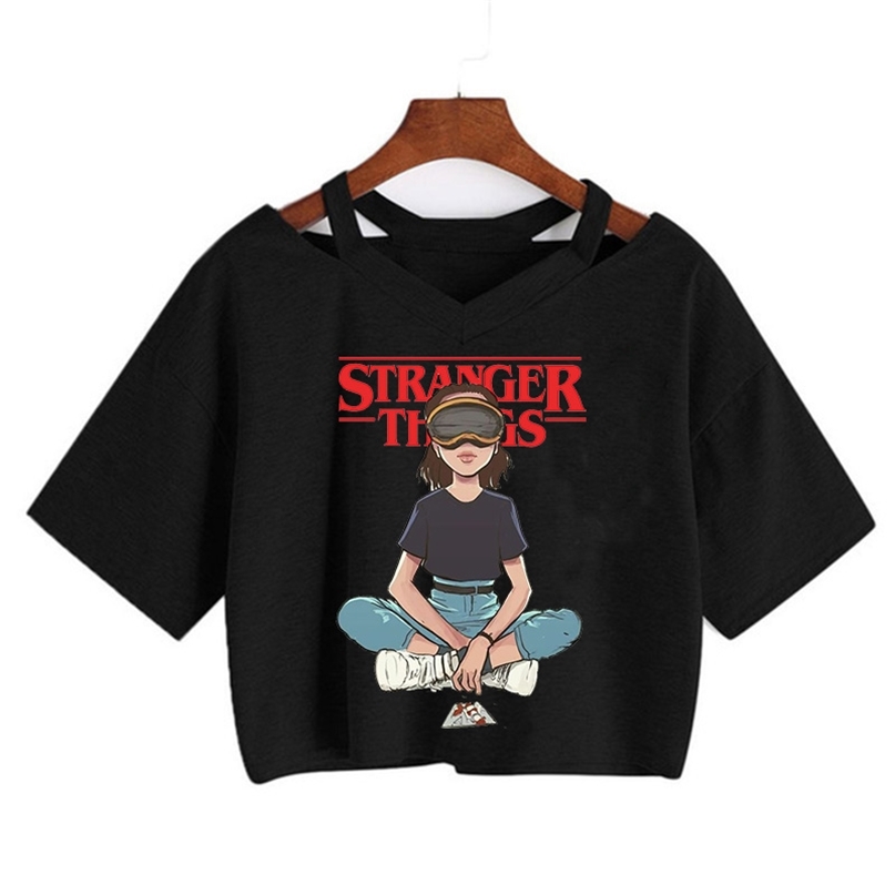 

Stranger Things Season 3 T Shirt Women Upside Down Tshirt Eleven Female Graphic Grunge T shirt Femme Tee Shirts Funny Clothing 220524, Kong