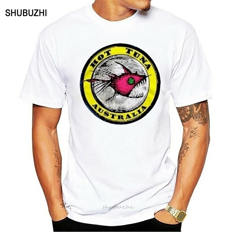 

T-Shirt Tuna Surf Surfing Surfs 'Up Retro Vintage Summer Surfer Beach Slim Fit Tee Shirt 220504, White