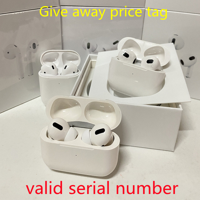 

TOP Quality Airpods Pro airPods 3 Head Tracked Wirless Earphones ANC air Pods gen 2 3 4 GPS Rename In-Ear Detection Wireless Charging H1 chip Bluetooth Headphones AP3, Valid serial number