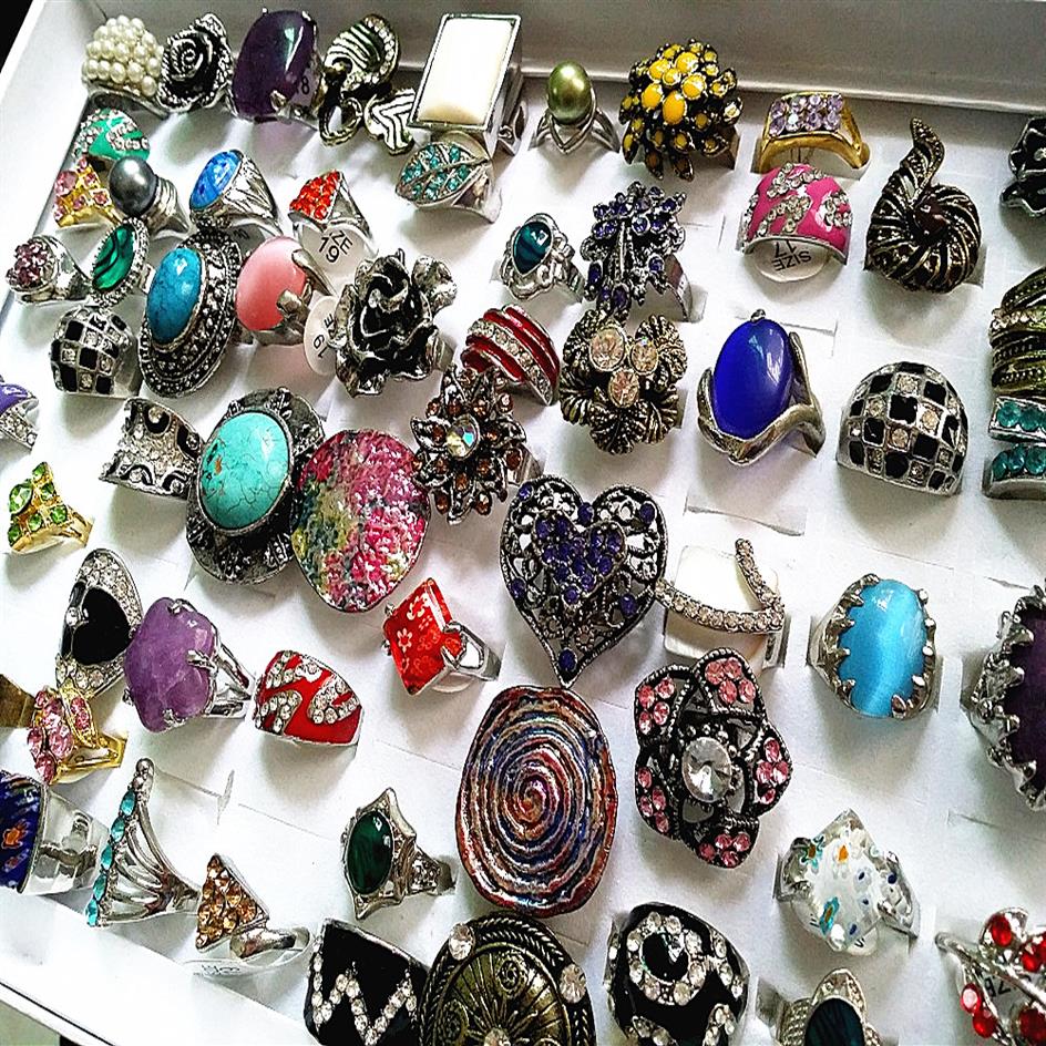 

whole bulk lots 100pcs lot mixed women's fashion metal alloy rhinestone cz Jewelry Rings brand new280z