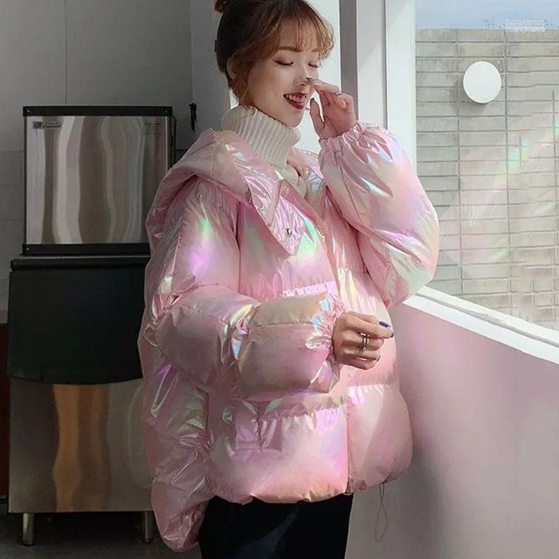 

Women Plus Size Padded Coats 2022 Winter Colour Cotton-padded Clothes Irregular Small Parkas Ladies Skinny Hoodeds Bread Jackets1 Luci22, Pink