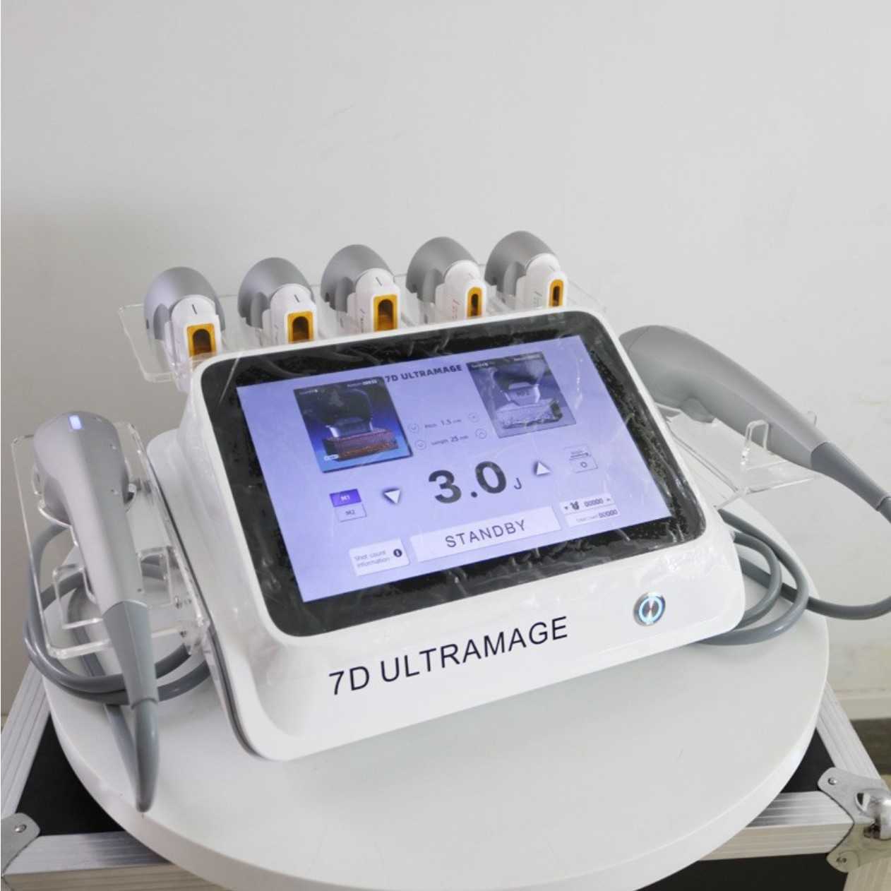 Machine portative de levage de soins de la peau de traitement de levage de corps de visage d'Ultramage de Hifu 7D