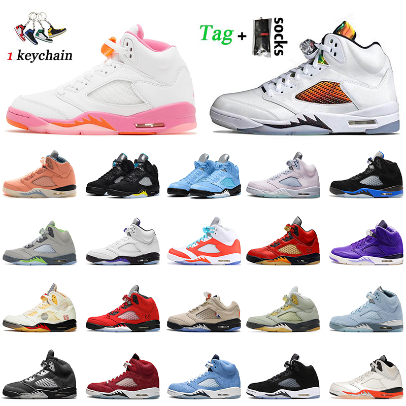 

Wholesale Top Quality Women Mens Jumpman 5 5s Basketball Shoes Pinksicle UNC University Blue Aqua DJ Khaled x We The Bests PSGs Sail Bluebird Trainers Sneakers Size 13, B28 psgs 40-47