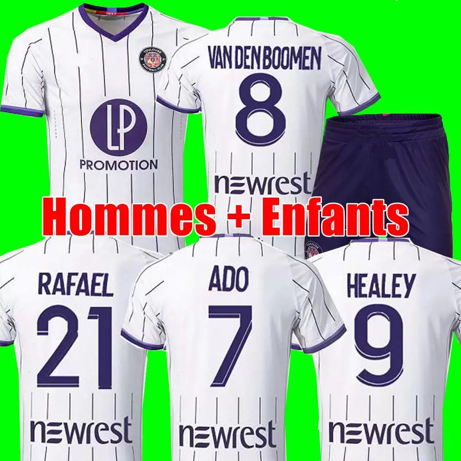 

22 23 Toulouse SOCCER JERSEYS HOME Healey DEJAEGERE ADO 2022 2023 JERSEY FOOTBALL SHIRTmen + kids sit maillot de foot hommes enfants Nicolai, Away kids