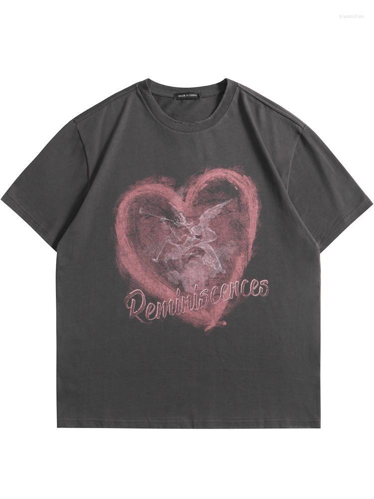 

Men's T-Shirts Una Reta Couple T-shirt Arrivals Summer Casual Short Sleeve Tops Men Clothing Oversized Hip Hop Print ManMen's Bles22, White