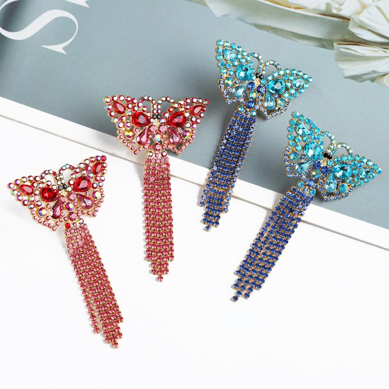 

Dangle & Chandelier Ztech Cute/Elegant Butterfly Long Tassel Earrings For Women Girls Wedding Party Pendientes Mujer Korean JewelryDangle