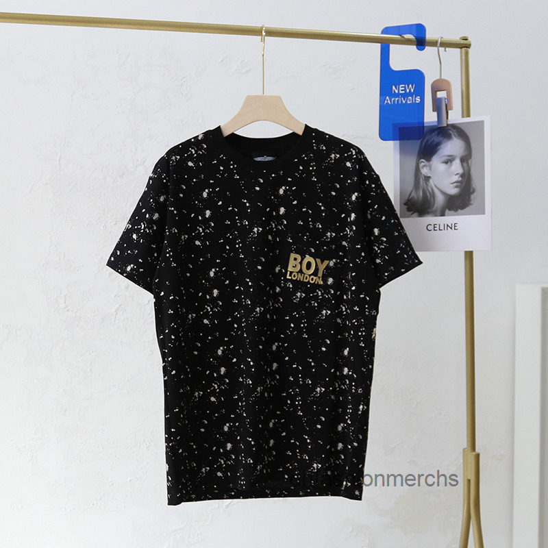

2021 designer boy t shirts summer new fashion brand boys Eagle all over the sky star hots gold all over print men and women lovers casual loose short sleeve shirts, Black