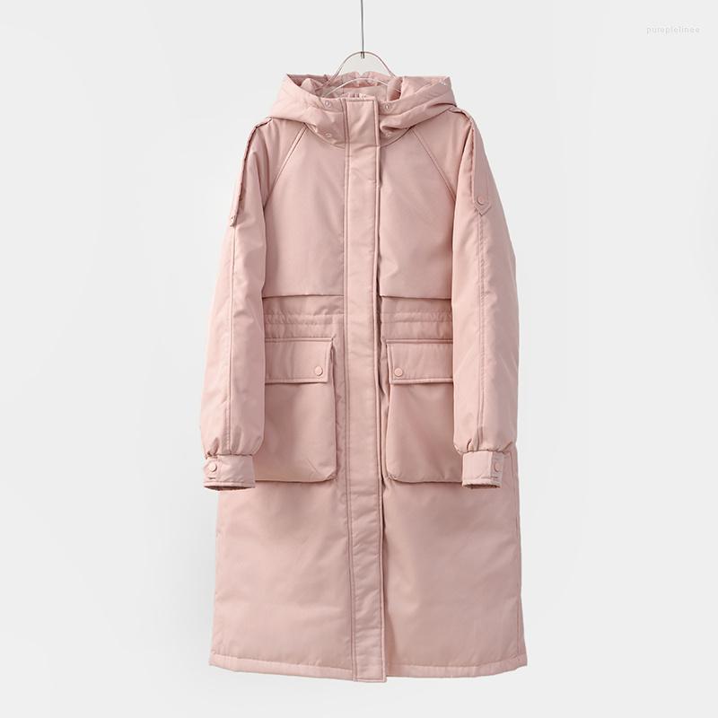 

Women' Down & Parkas Winter Coat Women Warm Puffer Jacket Hooded Jackets For 2022 Coats Female Midi Clothes Jaqueta Feminina HLY151, Black