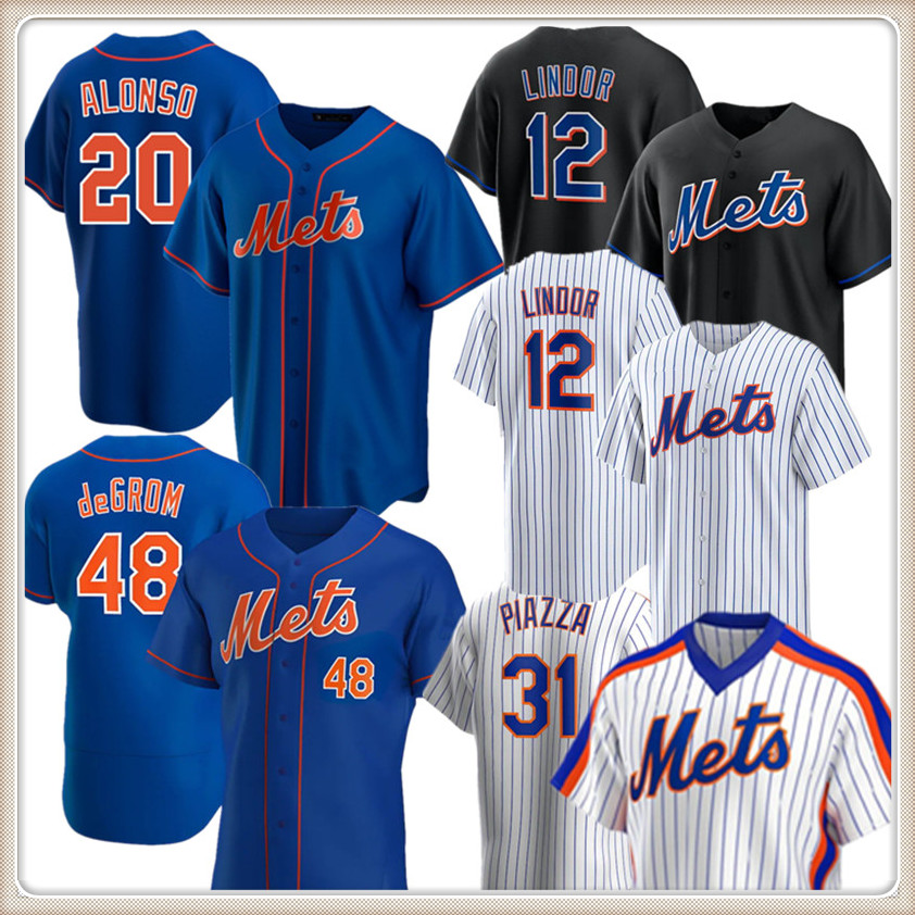 

New Jacob deGrom York Jersey Keith Hernandez Mets Francisco Lindor Pete Alonso Mike Piazza Baseball Jerseys Darryl Strawberry Tom Seaver Jeff McNeil 20, Men /cool base m-xxxl daduhui
