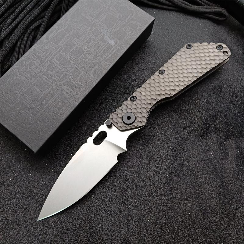 

Cold steel Wild Boar Strider Knife SMF Tank SNG d2 Bullet holes Unique titanium handle Tactical hunting Survival Knives EDC Tools
