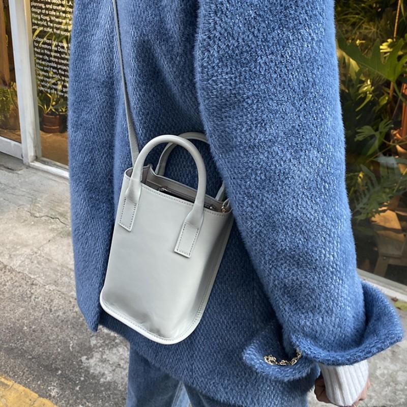 

Evening Bags Fashion Women Small Bucket Bag PU Leather Ladies Shoulder Messenger All-match Female Girls Mini Tote Purse Handbags, Black