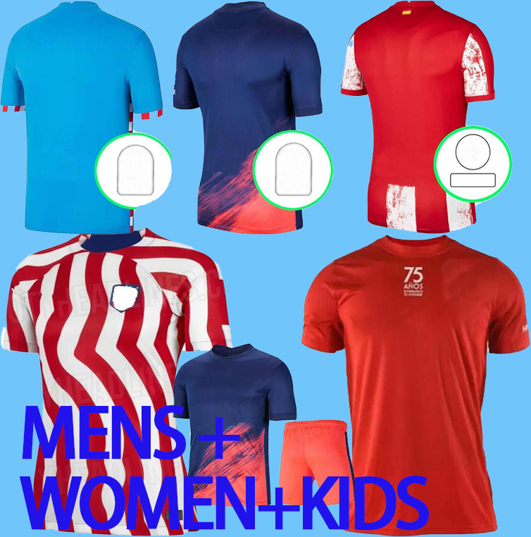 

22 23 soccer jerseys SUAREZ fans player version GRIEZMANN JOAO FELIX 75th 2022 2023 M LLORENTE KOKE JOÃO FÉLIX Jersey camiseta Mens kids kits full sets Fast good quality, 2122 away