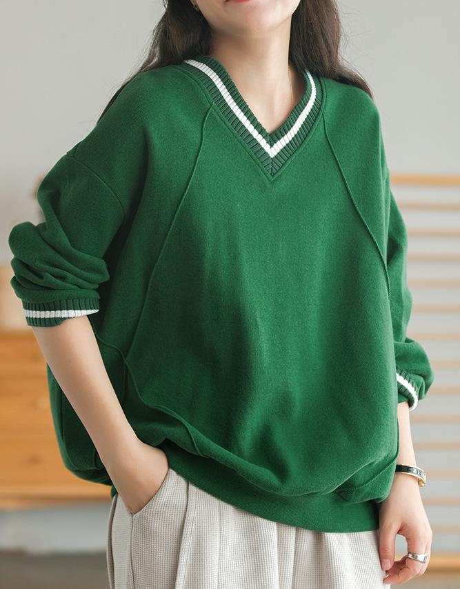 

Women's Hoodies & Sweatshirts Women Fashion Solid Knit Sweater Top Long Sleeves High Neck Vintage Female Knitted Sweaters Pullover Chic Tops, Black