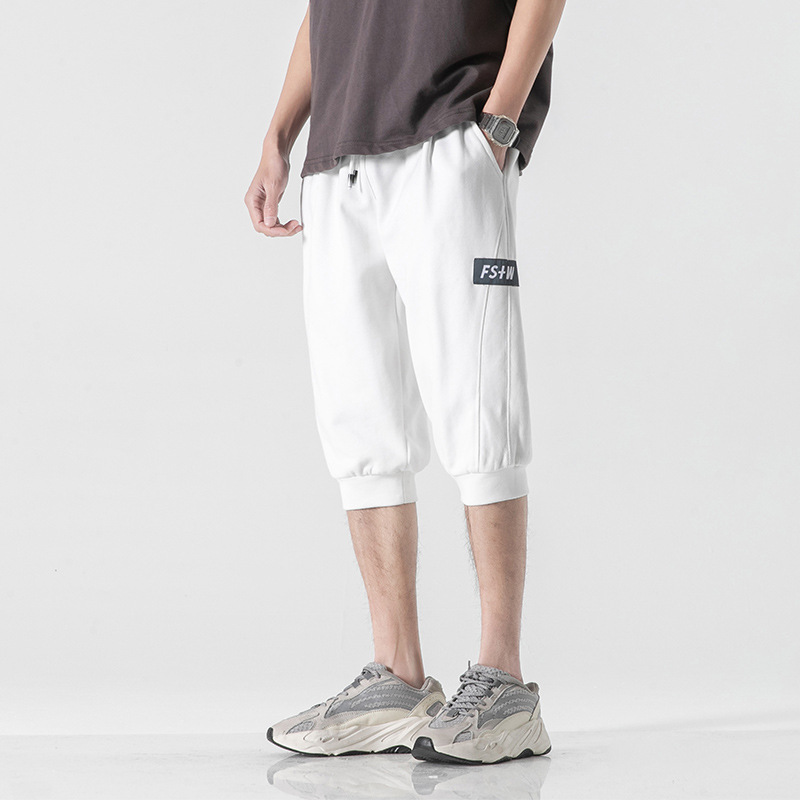 

Men's Shorts Men's Summer Trend Sports Thin Casual Pants Loose Large Underpants Wear Five Outside The Fashion Brand, Black