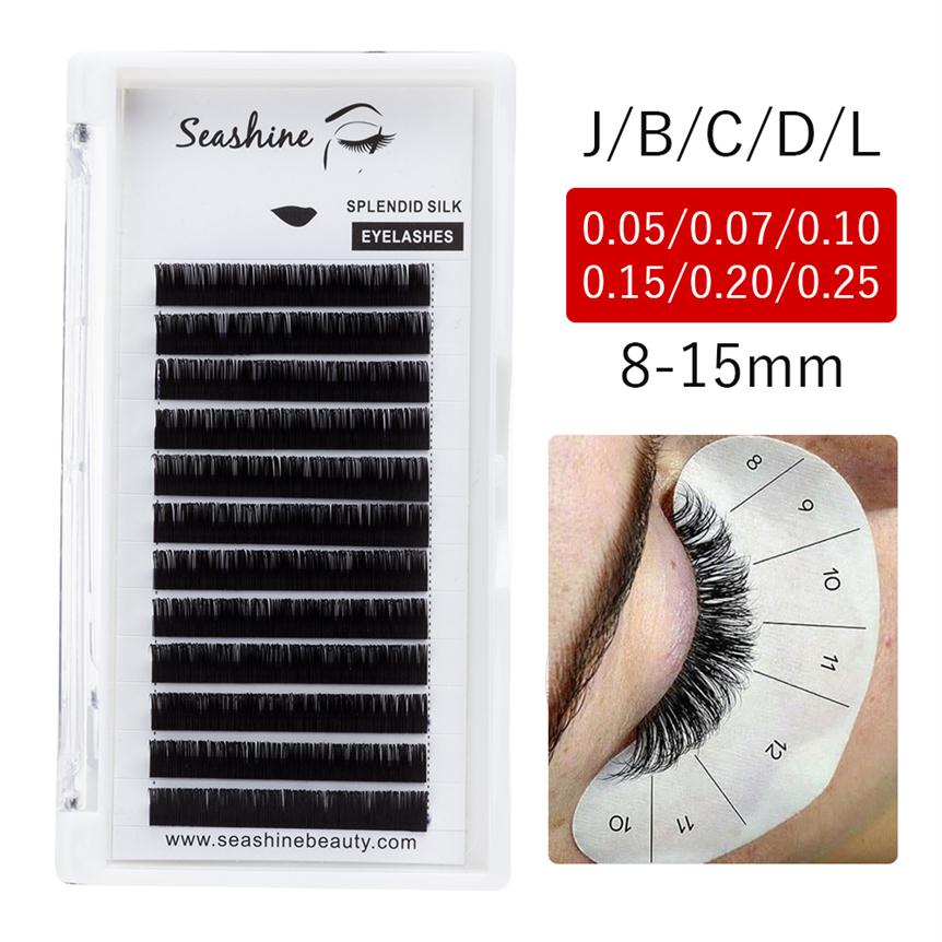 

Seashine False Eyelashes Individual Lashes 1 Tray J/B/C/D/L Russia Volume Lashes Extension Supplies Natural Long 100% Hand Made In283z