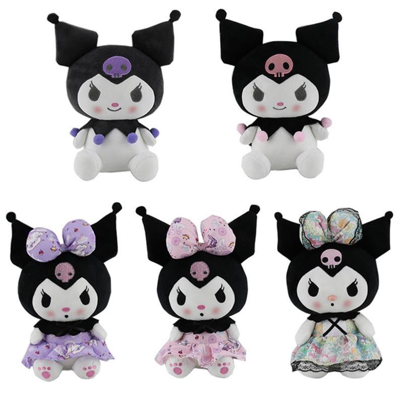 

DHL  Cartoon Anime Kawali Melody Kuromied plush doll Lolita Princess Dress Melody cute little devil dolls, As show