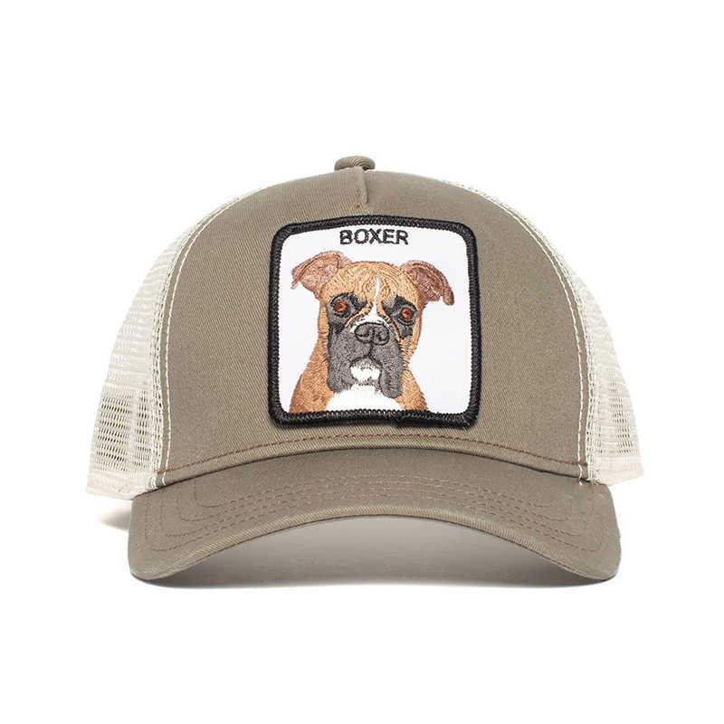 

Exquisite Shar Pei Animal BOXER Embroidery Anime Cute Embroidery Baseball Cap Summer Mh Men's Ms. Outdoor Sunshade hats, Emerald green