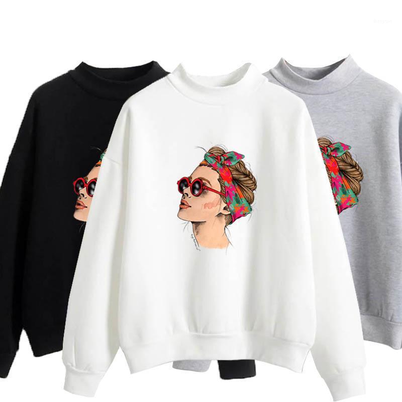 

Youth Fashion Sweatshirt Hoodie Funny Women Top Clothes Hoody Female Winter Women's Retro Hoodies Fleece Full Sleeve & Sweatshirts