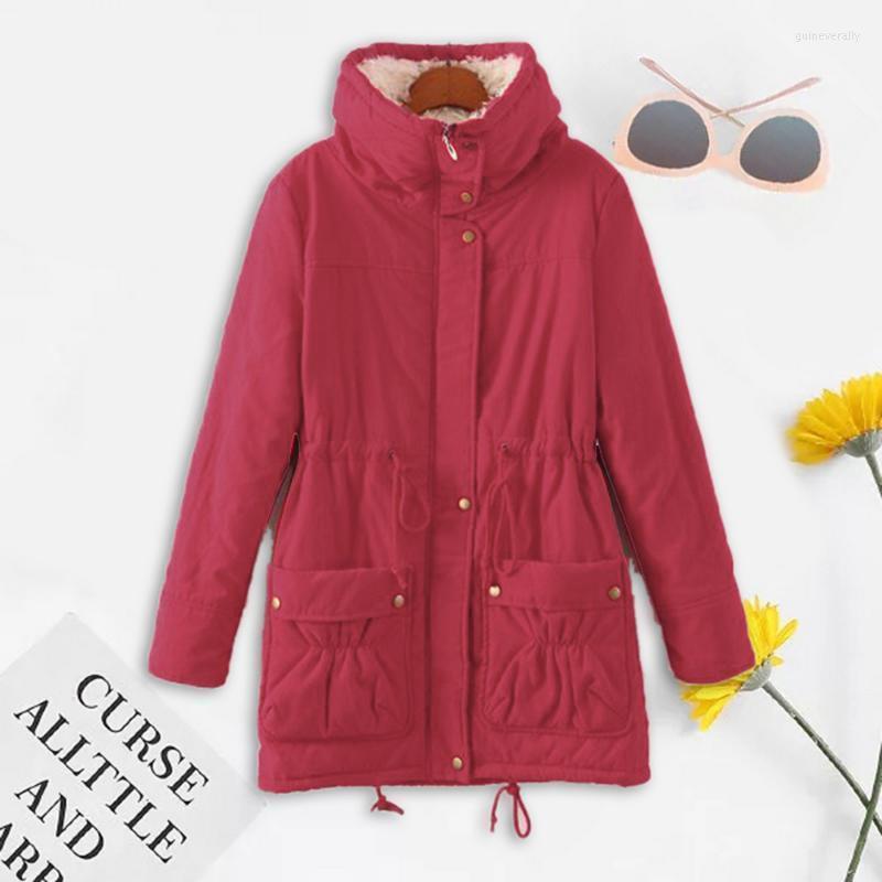 

Women' Down & Parkas Winter Cotton Coat Women Slim Snow Outwear Medium-long Wadded Jacket Thick Padded Warm 3XL Guin22, Yellow