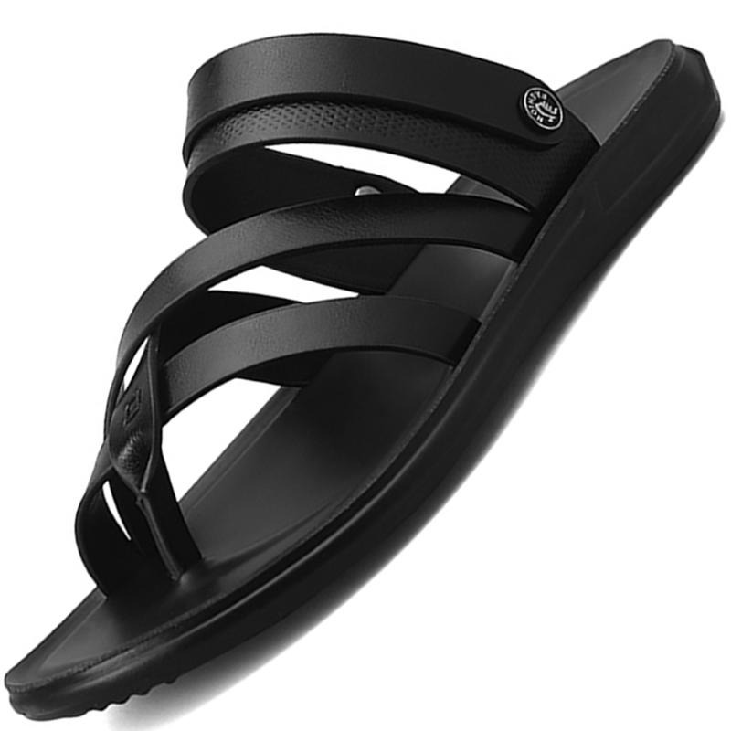 

Sandals Leather Concise Flat Open Toe Rome Style For Men 2022 Daily Outdoor Street Fashion Breathable Light Slippers Beach Shoes, 100 pcs choose this