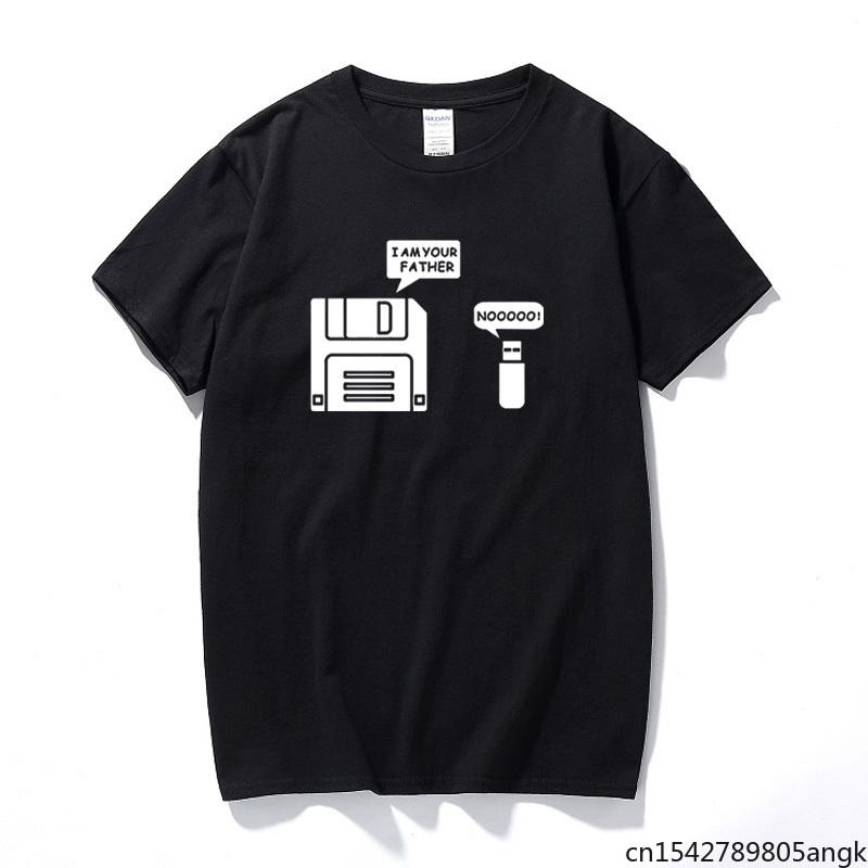 

Men's T-Shirts Usb Flexible Disc I' Your Father Humor T Shirt Interesting Conversation Short Sleeves Casual T-shirt