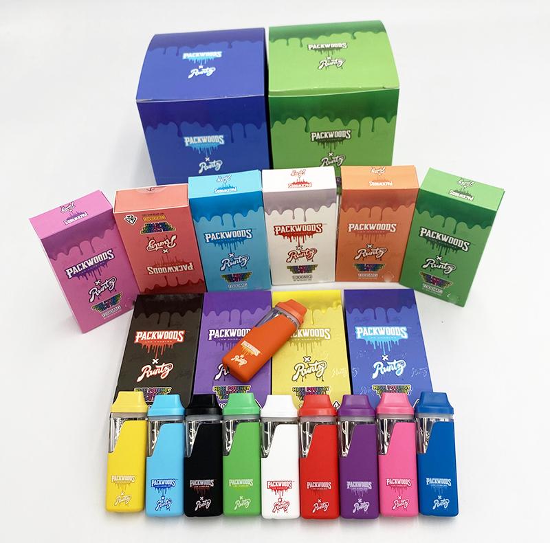 

Factory direct Runtz x Packwoods Disposable E cigarettes Rechargeable Battery Empty Vape Pen 1ml Vaporizer with Packaging