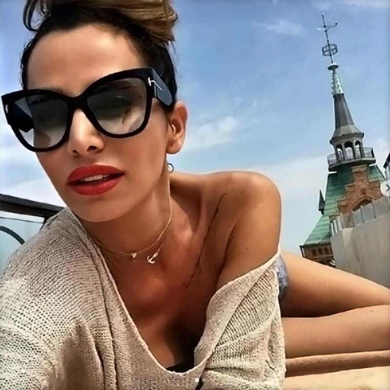 

Sunglasses Fashion Oversized Women 2022 Designer Cat Eye Sun Glasses Female Eyewear Vintage Big SunglassesSunglassesSunglasses