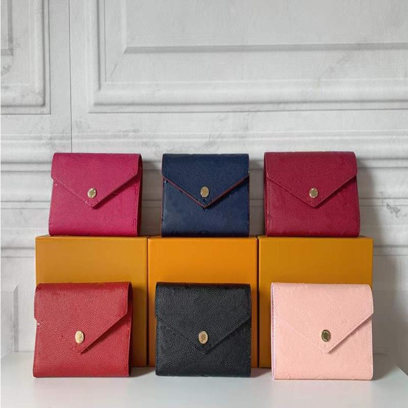 

GGs LVs YSLs Louiseity Viutonity LOUISS VUTTONS Luxurys Short Wallets Purse Bag High Zippy Fashion Pallas Holder Wallet Embossed Qualit Mbci, Embossed/plum red #8641938