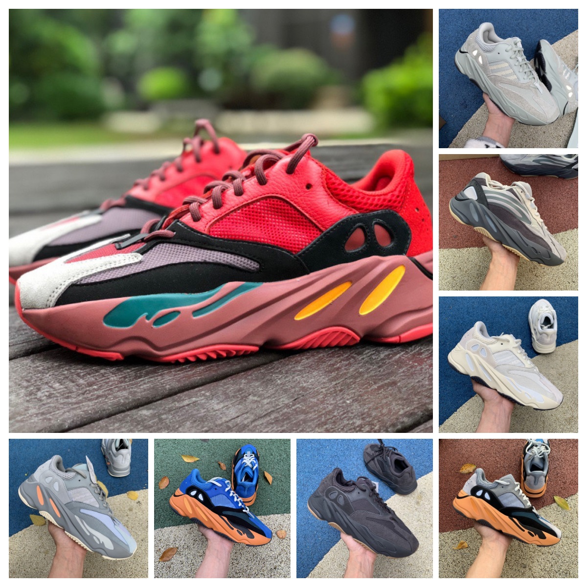 

Top Quality 700 Hi-Res Red Blue Running Shoes V3 Kyanite Mono Safflower Static Vanta Mauve Sun Enflame Amber Dark Slate Resin Women Mens Trainers Alien Pyrite Sneakers, Bubble package bag