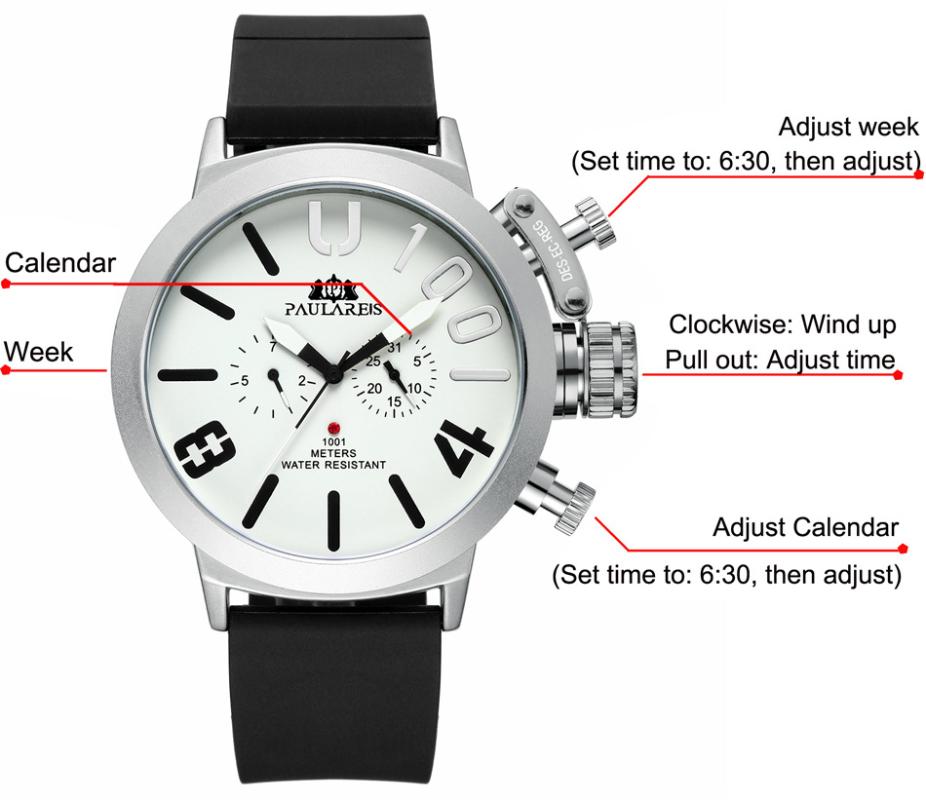 

Wristwatches 2022 Selling Products Fashion Automatic Male Watch Rubber Strap Silver Boat Case Orange Classic U Men, Color-3