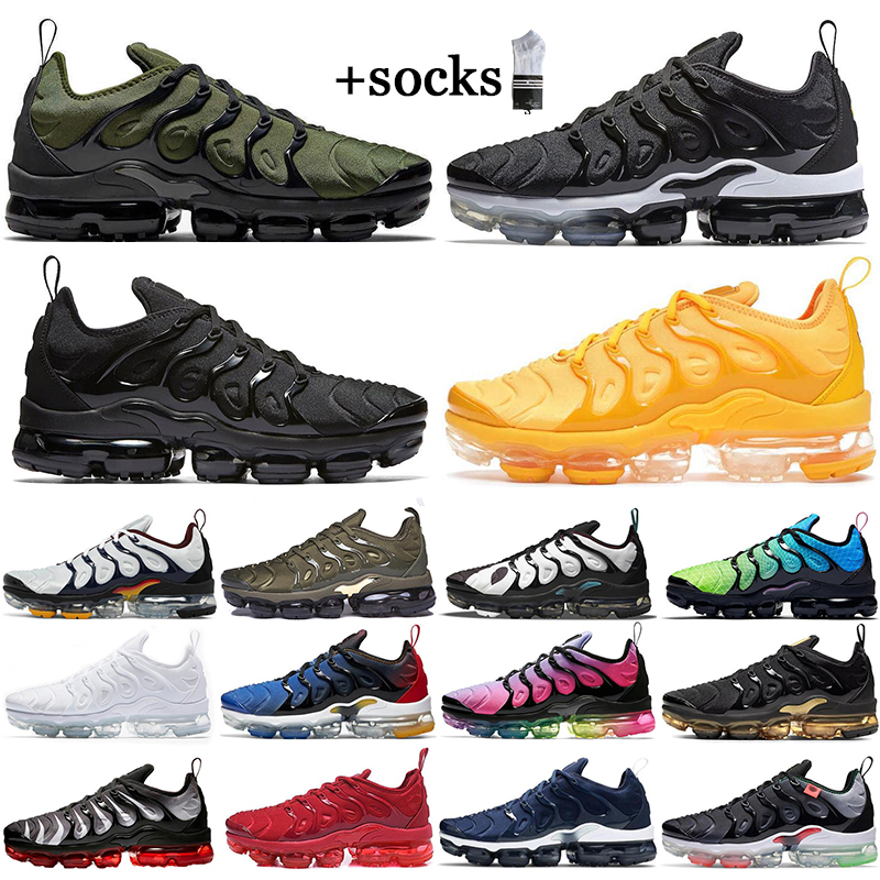 2022 TN plus hommes femmes de course chaussures de course vapores tns requin orange atlanta triple entraîneur noir rouge bleu royal griffey citro
