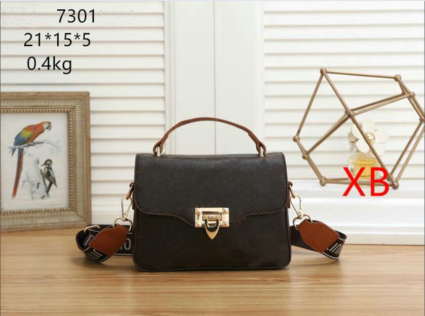 

Totes Bags fashion shoulder shopping Designer Handbags Large capacity plain pu leather coin purse casual crossbody women wallets 7301#, Brown/flower