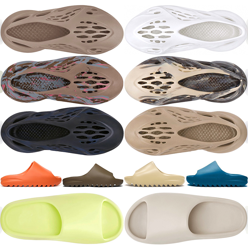 

Sandals Designers for Men Women Foam Runner Sandal Shoe Slippers Desert Sand Bone Resin Earth Brown Core Beige Triple White Black Ochre Onyx trianers 36-47, Mx sand grey