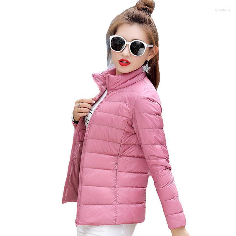 

Women' Down & Parkas Ultra Light Jacket Autumn Winter Women Windproof Lightweight Outwear Packable Coat Slim Warm Plus Size Kare22, Navy blue