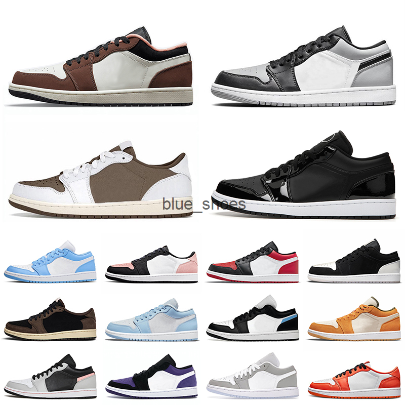 

Big Size US 12 Jumpman 1s Basketball Shoes Reverse Mocha 1 Low Diamond Shorts Women Sneakers Sports Ceramic Men Trainers Shadow Toe Bleached, Low washed denim