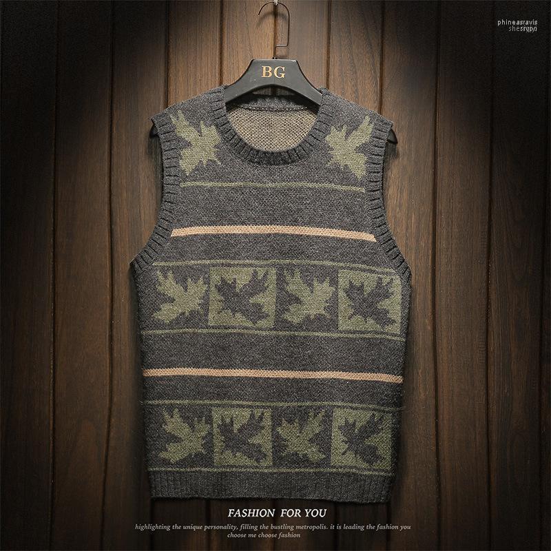 

Men's Vests 2022 Autumn & Winter Arrival Imitation Fur Sleeveless Sweater Loose Vest Jacket 1 Phin22, Black