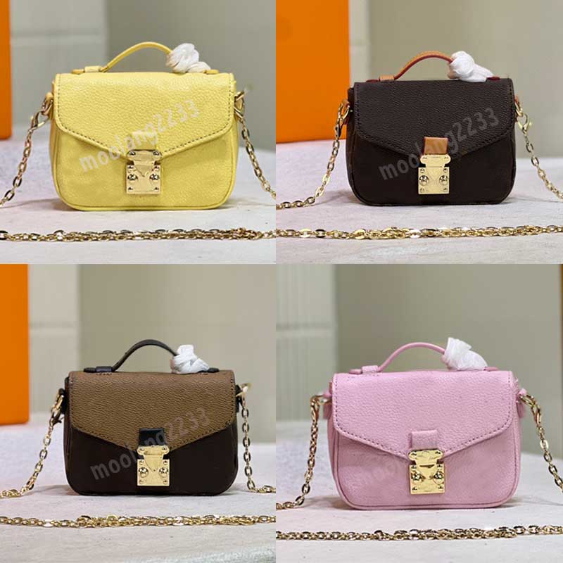 

New Designer shoulder bag high quality women Micro Metis Crossbody Bags fashion Lady chain Purses Luxury Handbag mini Messenger purse M81390, Grey