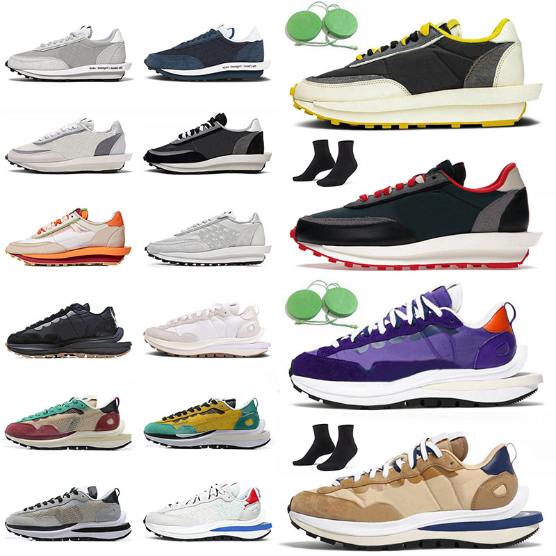 Sacais x Vaporwaffle Chaussures de course Pegasus Sports Sneakers ldv Waffle Pine Green Fragment Chunky Dunky Undercover Bright Citron Men Femme