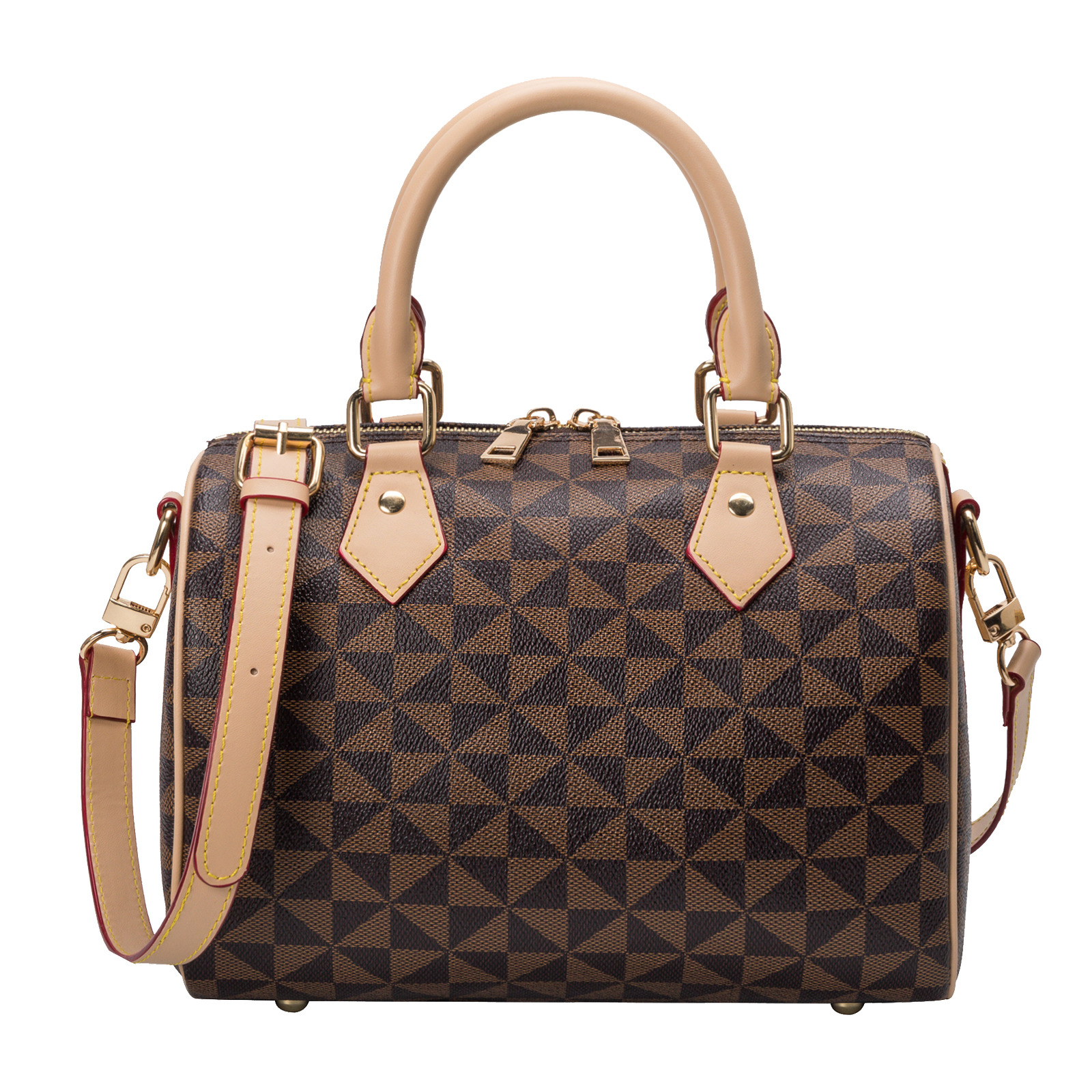 

Shoulder Bags New Spring Trendy Simple And Easy To Build Boston Print Pillow Bags Girls Handbag Commuting Messenger Shoulder 2023 Top Quality, Black