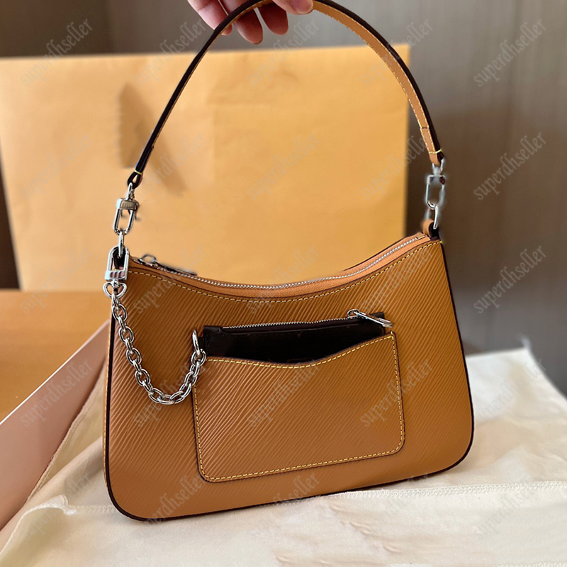 

High Quality Shoulder Bag Designer Underarm Bags Fashion Crossbody Women Pochette Letters Wallet Chains Purses Cardholder Coin Totes Clutch Zig Zag Leather, Increase freight