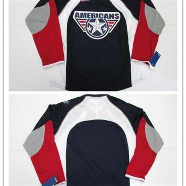 

C26 Nik1 Customize Mens Womens Kids WHL Tri-City Americans 100% Embroidery Custom Any Name Any No. rare Ice Hockey Jerseys -6XL Goalit Cut, Custom any name&no.-blue