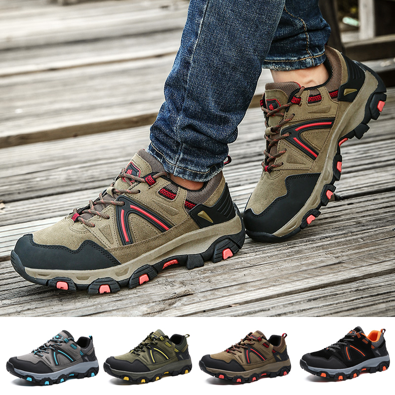 

Men Outdoor Hiking Shoes Climbing s Sport Tactical Hunting Trekking Mountain Boots Waterproof Sneakers 220811, Grey man shoes