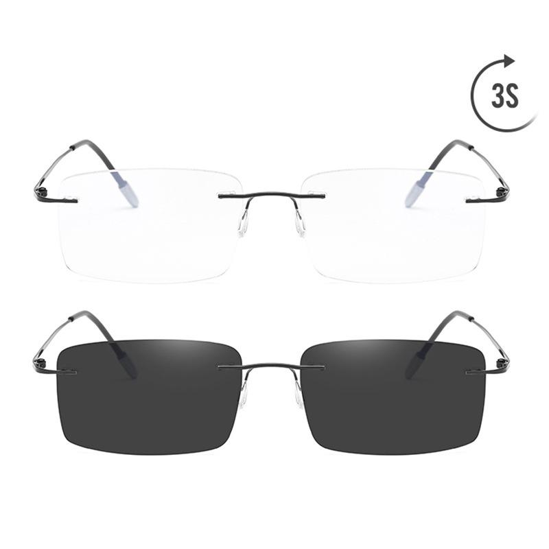 

Sunglasses Pochromism Progressive Multifocal Reading Glasses Men Business Presbyopic Blue Light Computer Grade GlassesSunglasses