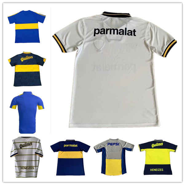 

84 95 96 97 98 Boca Juniors Retro Soccer Jersey Maradona ROMAN Caniggia RIQUELME 1997 2002 PALERMO Football Shirts Maillot Camiseta de Futbol 99 00 01 02 03 04 05 06 1981, 10