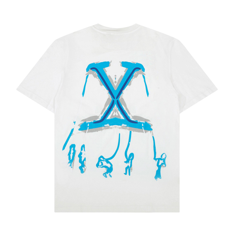 

crayon doodle villain Letter Printed Tee Fashion Man Women T-shirt Hip Hop summer oversize style FZTX1164, White